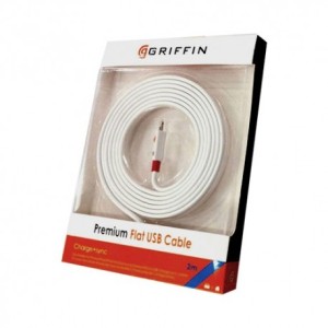 کابل 2 متری Griffin Premium Flat USB Cable