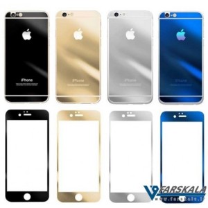 محافظ صفحه نمایش شیشه ای رنگی پشت و رو برای گوشی Apple iPhone 5S