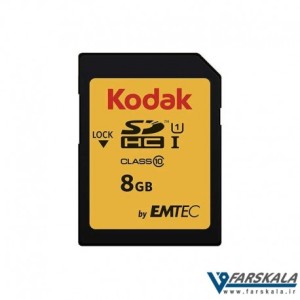کارت حافظه کداک Emtec Kodak UHS-I U1 Class 10 85MBps 580X SDHC 8GB