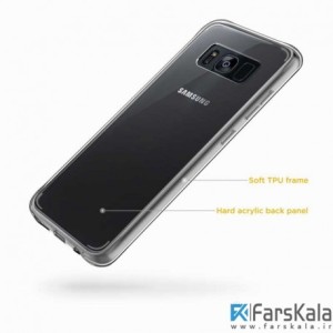 محافظ شیشه ای - ژله ای Transparent Cover برای Samsung Galaxy S8