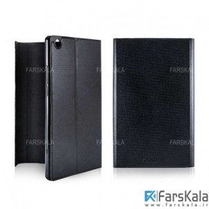 کیف محافظ لنزدار نیلکین Samsung Galaxy Tab S8 Plus مدل Bumper Leather Pro