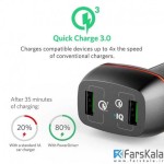 شارژر فندکی Anker PowerDrive+ 2 with Quick Charge 3.0