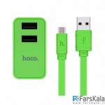 شارژر دیواری Hoco C6 A With Micro USB Cable