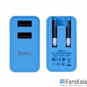 شارژر دیواری Hoco C6 A With Lightning USB Cable