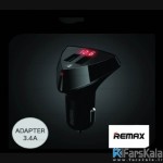 شارژر فندکی ریمکس Remax RCC 208 Aliens LED Display 2 USB