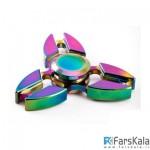 اسپینر فلزی طرح دار رنگین کمانی Fidget Spinner Metal Rainbow