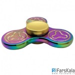 اسپینر 3 پره ای رنگین کمانی Fidget Spinner Metal Rainbow