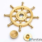 اسپینر فلزی طرح سکان کشتی Fidget Spinner Ship Wheel