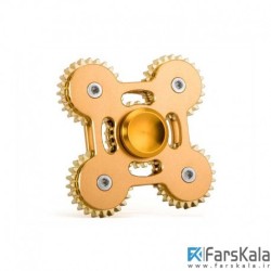 اسپینر فلزی چهار پره ای چرخ دنده‌ ای Fidget Spinner Metal Gear