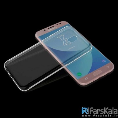 قاب محافظ شیشه ای- ژله ای برای Samsung Galaxy J7 Pro