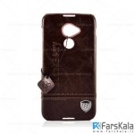 قاب محافظ چرمی بلک بری Leather Case برای گوشی BlackBerry DTEK60
