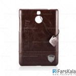 قاب محافظ چرمی بلک بری Leather Case برای گوشی BlackBerry Passport Silver