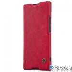 کیف چرمی نیلکین Nillkin Qin Leather Case Sony Xperia XA1 Plus