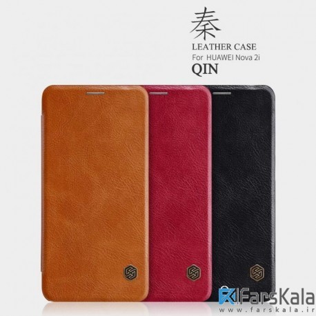 کیف چرمی نیلکین Nillkin Qin Leather Case Huawei Nova 2i