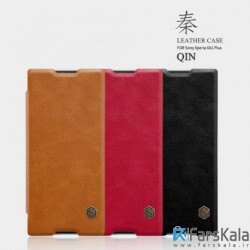 کیف چرمی نیلکین Nillkin Qin Leather Case Sony Xperia XA1 Plus