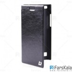 کیف چرمی بلکبری Huanmin Flipcover Leather Hardcase For BlackBerry Leap