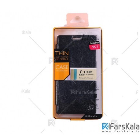 کیف چرمی نوکیا Huanmin Flipcover Leather Hardcase For Nokia 3