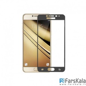محافظ صفحه نمایش شیشه ای با پوشش کامل Glass Full Cover Samsung Galaxy C5 Pro