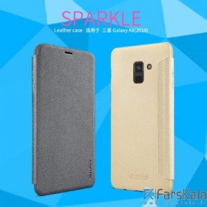 کیف نیلکین (Nillkin Sparkle Leather Case Samsung Galaxy A8 (2018