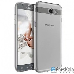 قاب محافظ شیشه ای - ژله ای Transparent Cover برای Samsung Galaxy J7 V