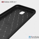 قاب محافظ ژله ای سامسونگ Carbon Fibre Case Samsung Galaxy J3 2017