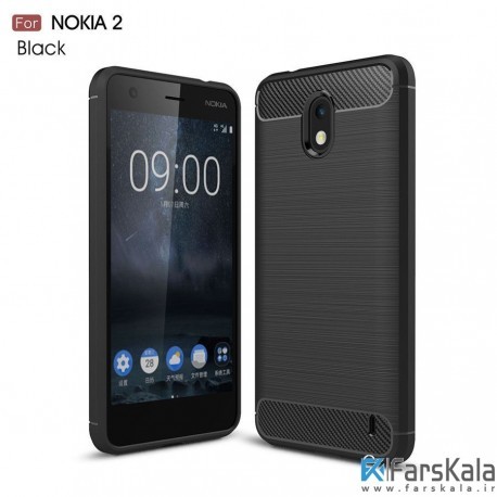 قاب محافظ ژله ای نوکیا Carbon Fibre Case Nokia 2