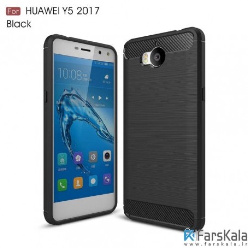 قاب محافظ ژله ای هوآوی Carbon Fibre Case Huawei Y5 2017