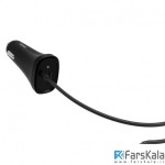شارژر فندکی کنکس همراه کابل شارژ تایپ سی Kanex USB-C Car Charger 1.2m