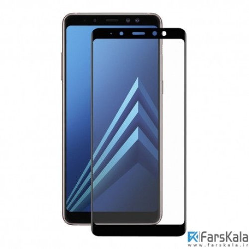 محافظ صفحه نمایش تمام چسب با پوشش کامل  Glass Samsung Galaxy A8 Plus 2018