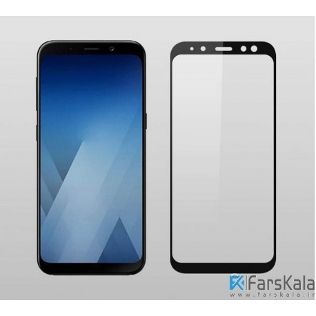 محافظ صفحه نمایش تمام چسب با پوشش کامل  Glass Samsung Galaxy A8 2018