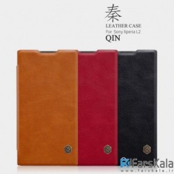 کیف چرمی نیلکین Nillkin Qin Leather Case Sony Xperia L2