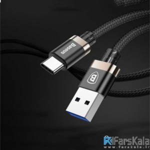 کابل تایپ سی شارژ و انتقال داده  Baseus Golden Belt USB to USB Type-c Cable 1.5m