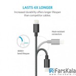 کابل لایتنینگ شارژ و انتقال داده  Anker Premium 3ft USB Cable With Lightning connector