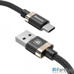 کابل تایپ سی شارژ و انتقال داده  Baseus Golden Belt USB to USB Type-c Cable 1.5m